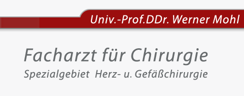 Herzchirurg Prof.DDr. Werner Mohl Facharzt Herzchirurgie